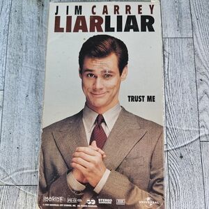 Liar Liar Jim Carrey VHS PG-13 Universal Comedy Jennifer Tilly